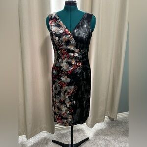 Fully Lined Donna Rocco Silk Dress Size 12